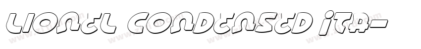 Lionel Condensed Ita字体转换